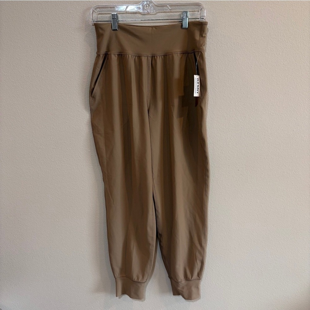 Old Navy PowerSoft‎ High Rise Ankle Joggers Womens M Go-Dry Pockets Athleisure